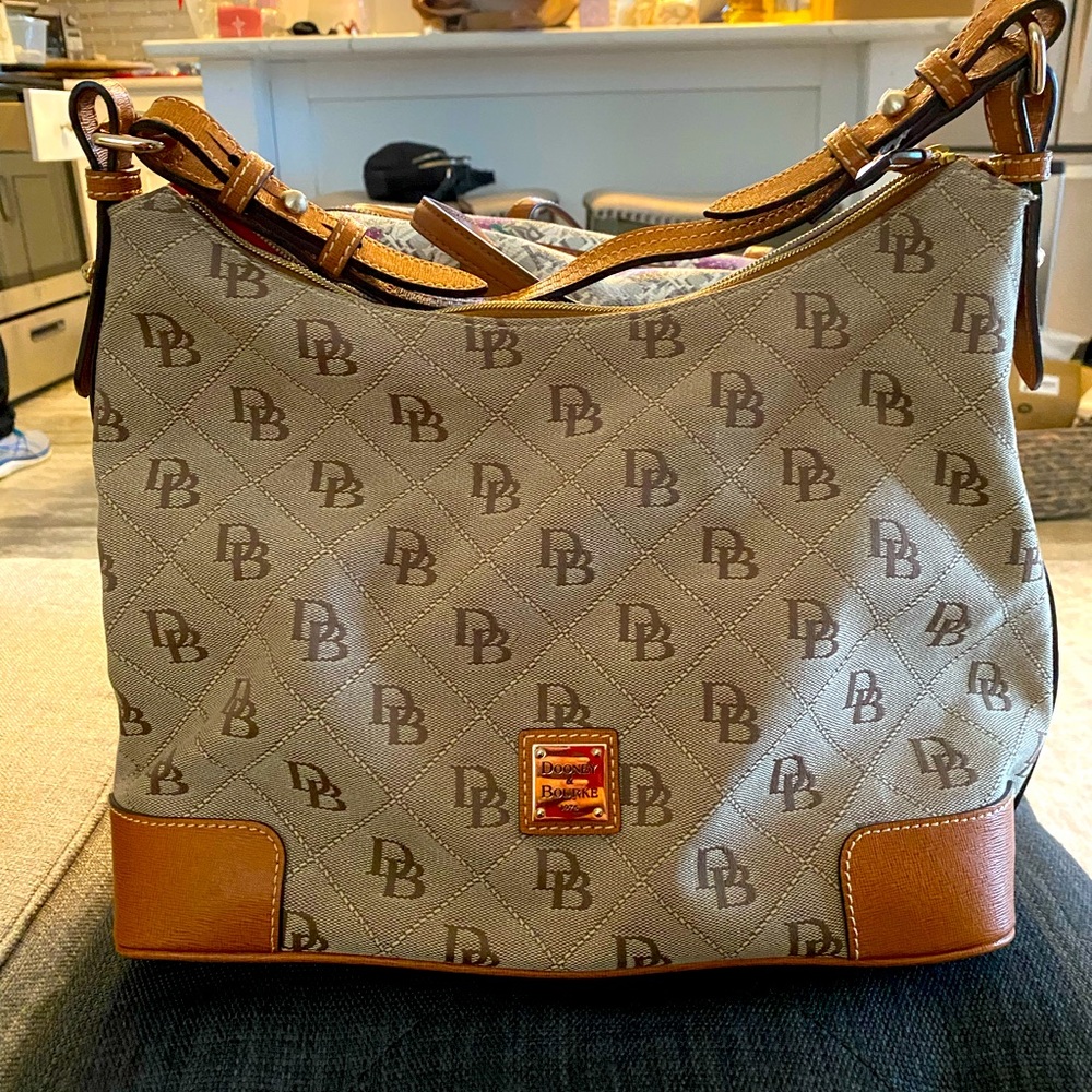 Dooney & Burke Canvas and leather Hobo